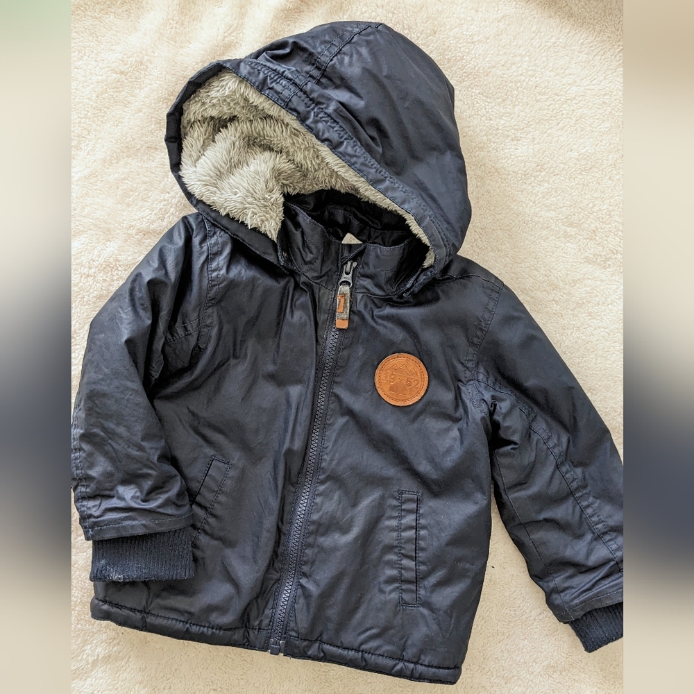 H&M Toddler Navy Blue Winter Jacket. Size 1/2 - 2 years